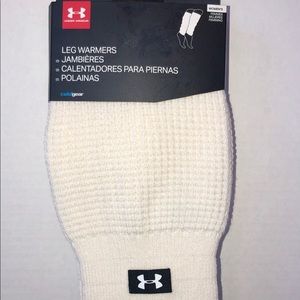 Under Armour white leg warmers!
